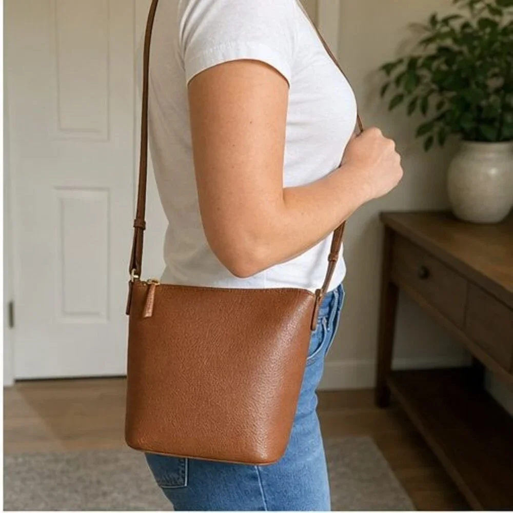 Forest Pebbled Crossbody Bag